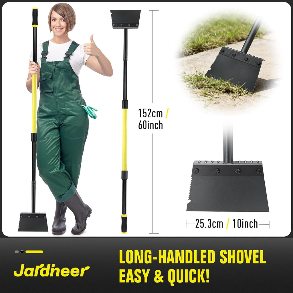 Heavy-Duty Garden Shovel – 152cm Long Handle Multi-Purpose Lawn Edging, Weeding & Surface Scraper